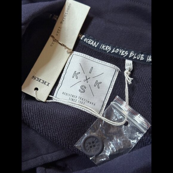 New IKKS Jackets US 18M Toddlers Blue Navy Double Breasted Ocean Lover - Picture 7 of 9